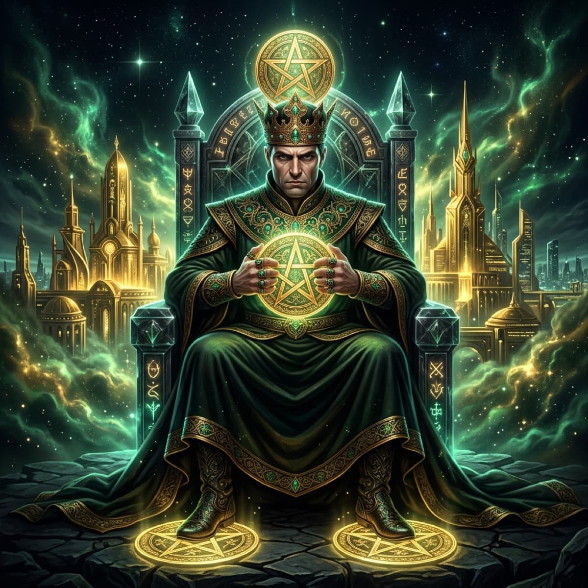 Quatre de Pentacles
