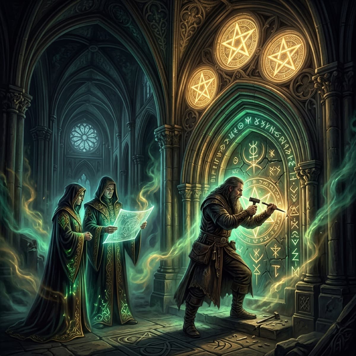 Trois de Pentacles
